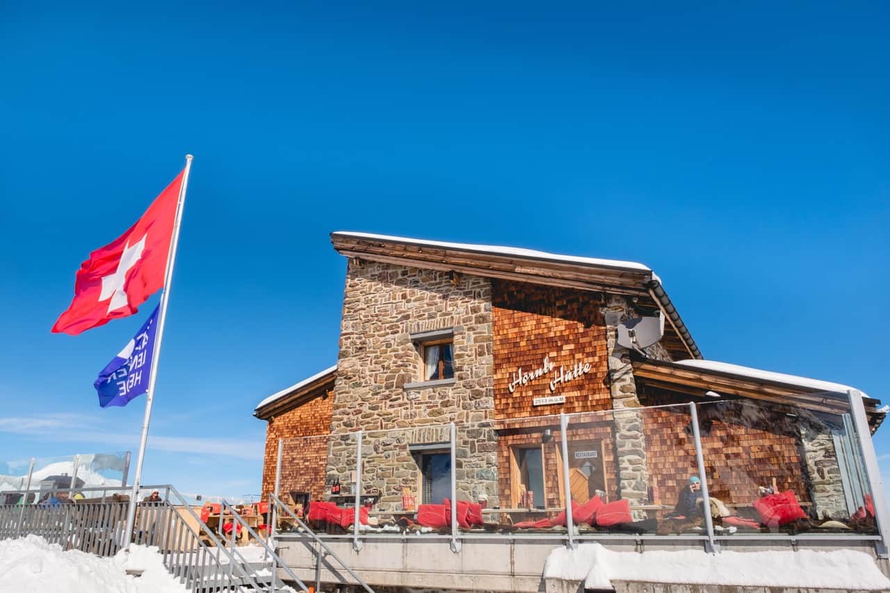 Hörnlihütte Arosa von aussen